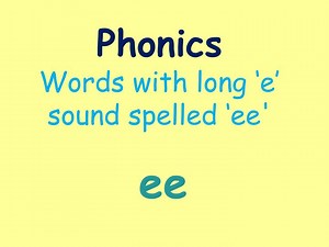 Phonics Words with long ‘e’ sound spelled ‘ee' - SlideServe