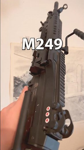 Airsoft M249 Loadout #airsoft #shorts #airsoftshorts