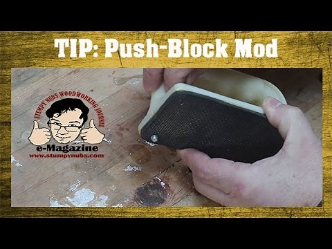 Woodworking Quick Tip #24: Push block modification for better jointing