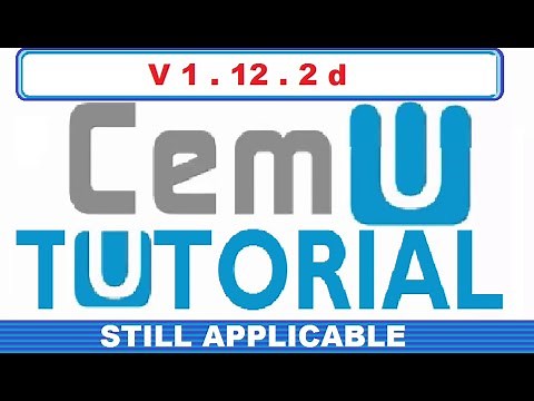 HOW TO PLAY WII U GAMES ON PC USING CEMU (WORKS WITH CEMU 1.12.2d)