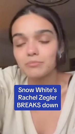 'It's hard and lonely' Rachel Zegler breaks down after the Snow White backlash #snowwhite #rachelzegler #disney #disneyliveaction #snowwhiteliveaction #fyp
