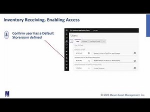 MAS: Inventory Receiving