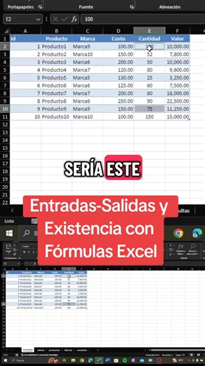 24K views · 196 reactions | Entradas-Salidas y Existencia con Fórmulas Excel Con estas formulas puedes calcular las entradas, salidas y la existencia. Descarga el ejemplo aquí: https://formulasexcel.com/suma-condicional-con-la-funcion-bdsuma/ #inventarios #existencia #excel #bdsuma #contabilidad | FormulasExcel | Facebook