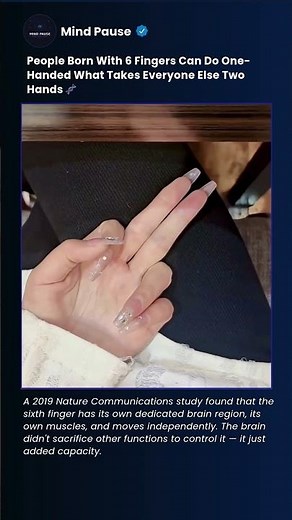 People with 6 fingers can do onehanded what takes everyone else two the neuroscience is wild #shorts