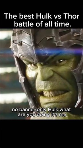 The Greatest Hulk vs Thor Battle Ever 💥⚡#shorts #hulk