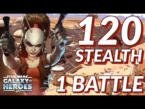 Galactic Conquest Sector 4 Hard - Shadowy Dealings - 120 Stealth From 1 Battle - No GLs | SWGoH