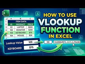 How to use the VLOOKUP function in Excel