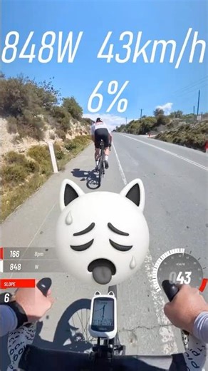 Hear the exact moment I dropped him 😸 #cyclingpov
