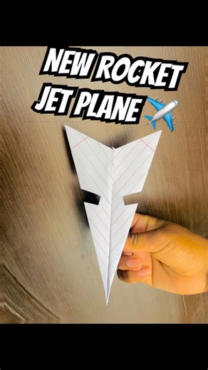 How to make homemade origami rocket jet plane ✈️ #diy #papercraft #origami #craft #paper #shorts