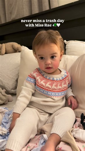 Olivia Fuselli on Instagram: "Favorite day of the week 🤍🥹 If you’re new here, my 22-month-old is very obsessed with the trash truck — and has been for quite some time. She loves the show Trash Truck, she was a trash collector for Halloween with her very own truck, and her second birthday party may or may not be trash-truck themed too 😅 This little trash truck series has become one of my favorites. Watching her face light up when they drive by never gets old, and getting to share those moments