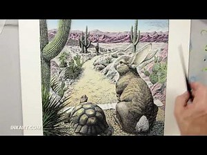 Tortoise and the Hare | A Method for Adding Color to a Scratchboard Illustration