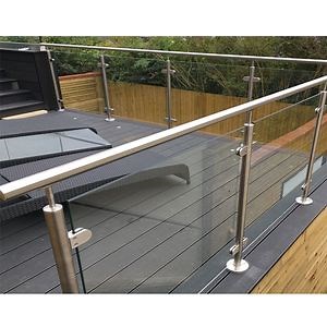 [Hot Item] Tempered Toughened Glass Outdoor Deck Terrace Railing Balustrade with Installation Frame and Aluminum U Channel Accessories