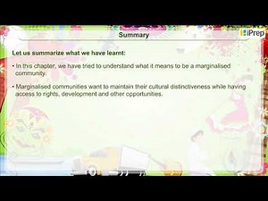 Summary -Understanding Marginalization | Understanding Marginalization | Political Science | Class 8