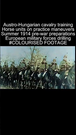 Austro Hungarian Cavalry Training 1914