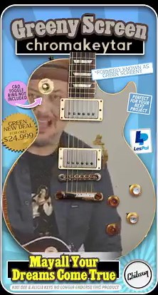 The Chroma-Keys To The Lamborghini #chibson #chib #chibs #guitar #greeny #green | Chibson USA