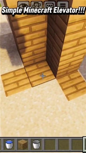 Simple Minecraft Elevator!!!! #yosho #youtubeshorts #minecraft #viral