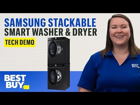 Samsung Stackable Smart Washer & Dryer - Tech Demo from Best Buy