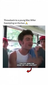 1.7K views · 33 reactions | A teenage #MacMiller rapping on the bus  . . #rap #hiphop #rapmusic #hiphopmusic #freestyle | Rap Bangers | Facebook
