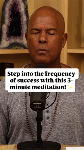 Michael Beckwith on Instagram: "Step into the frequency of success with this 3-minute meditation! Share this with someone you love! ✨"