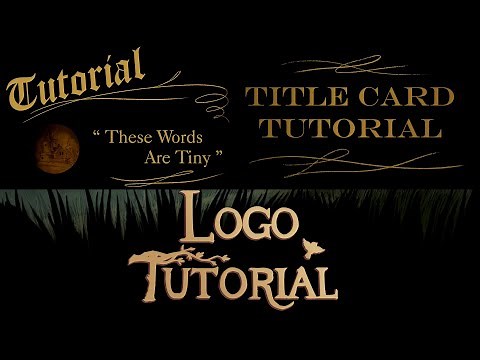 Over The Garden Wall - Title Cards & Logo Tutorial (Photoshop)
