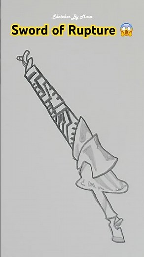 How to Draw The Sword of Rupture EA #trending #viral #shorts