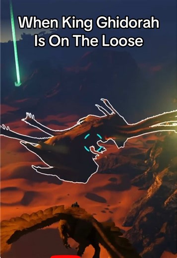 When Ghidorah is spawned on the map #gaming #dragon #godzilla #arksurvival #ark