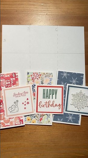 Double Z Fold Card - so quick and easy! #cardmakingtechniques #cardmaking #handmadecards #stampinup