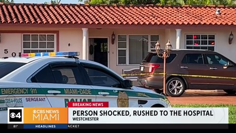 Person suffers shock in SW Miami, rushed to hospital