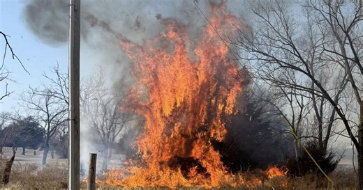 Derby Fire Department Responds to Grass Fire, Reminds Residents About Burn Rules