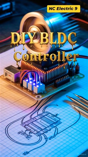 BLDC Motor Controller made at home! 🛠️ Step-by-Step Wiring #shorts