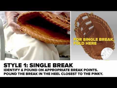 Breaking in a First Baseman Baseball Mitt