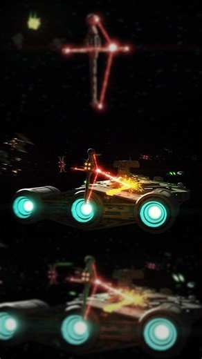 My attempt at the B-Wing's composite laser beam. #starwars #bwing #vfx #blender3d #blenderanimation