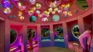 One of the last things being shipped off to Meow Wolf Denver: Part of the The Cosmohedron. Led by Emmanuelle John ☁️ | Meow Wolf