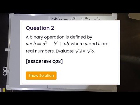 Example Binary Operations || Additional Maths || Binary Operations || The Let's Learn Project (TLLP)