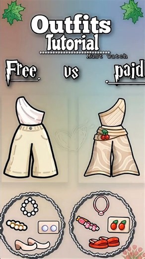 Free vs Paid Outfits tutorial l Which One Is Better? |✨Avatar World (New Update) #avatarworld #pazu