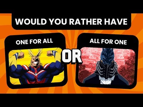 MY HERO ACADEMIA Would You Rather Quiz.. PART 1!!