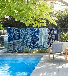 POV → The borders are open and you're on the next plane to paradise 🏝 🍹 🌞 Whether it's overseas, to the local beach or your friend's pool, these Bed Bath N' Table towels are what you want to be lying on, trust us 😘 Get them for less than RRP at DFO Uni Hill! | DFO Uni Hill