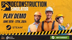 👷 A free demo of the Deconstruction Simulator is now available on Steam! ⚒️ 👇 https://store.steampowered.com/app/2487150/Deconstruction_Simulator/ Experience the thrilling world of demolition and recycling! Take on the role of a skilled demolition manager and transform unwanted items into valuable resources. Play Now! 🔨 | PlayWay