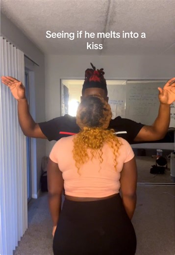 He does😉😂😂 | seeing if he mets into a kiss