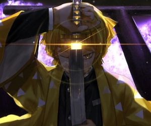 Zenitsu Agatsuma-Demon Slayer Live Wallpaper