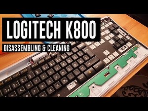 Logitech K800, disassembling and cleaning.