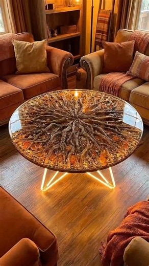 Making the Ultimate Autumn Resin Table! 🍁✨
