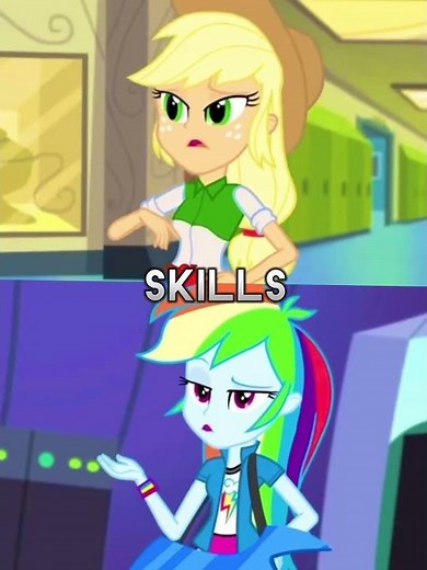 Rainbow Dash vs Applejack battle #mlp