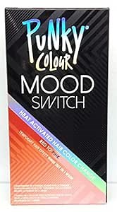 Punky Colour Red To Pink Mood Switch Heat Activated Hair Color Change, Temporary Hair Effect