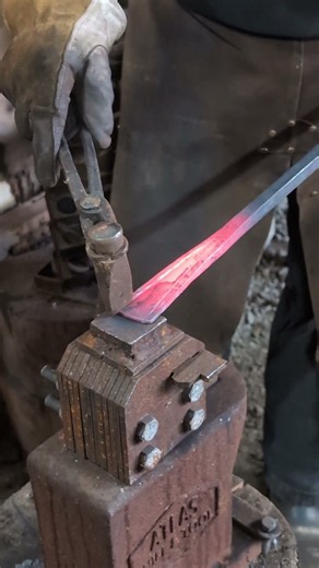 Forging Fullers with our Treadle Hammer Kit