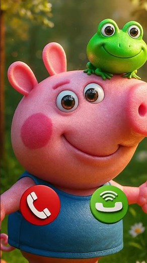 Peppa Pig and Frog #cartoon #animation #peppapig #shortvideo