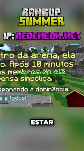 Servidor de Minecraft RankUP para Java e bedrock versão 1.8 até 1.21