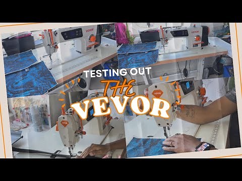 Sewing A Bag Using The Vevor Industrial Sewing Machine Pt.1 + Sewing Vinyl