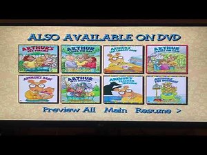 Arthur: Arthur Makes The Team DVD Menu Walkthrough 2004