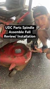 UDC Parts Spindle Assemble Full Review/ Installation Troy Bilt Zero Turn